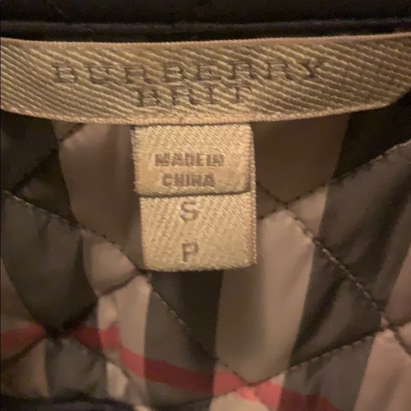 Navy blue Burberry coat - Picture 2 of 3